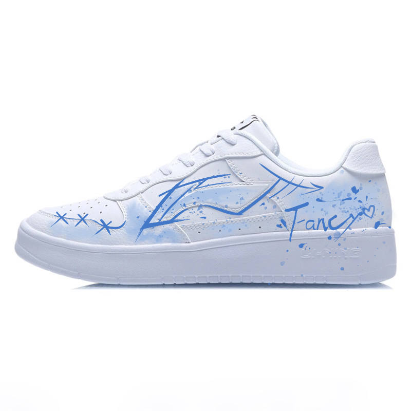 Li-Ning Li Ning Floating Boat Skateboard Shoes Unisex Low Top White/Blue