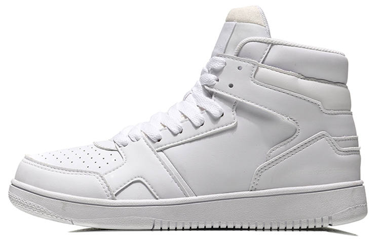 Li-Ning Li Ning Slip Resistant Abrasion Resistant High top Skateboard Shoes Women's White