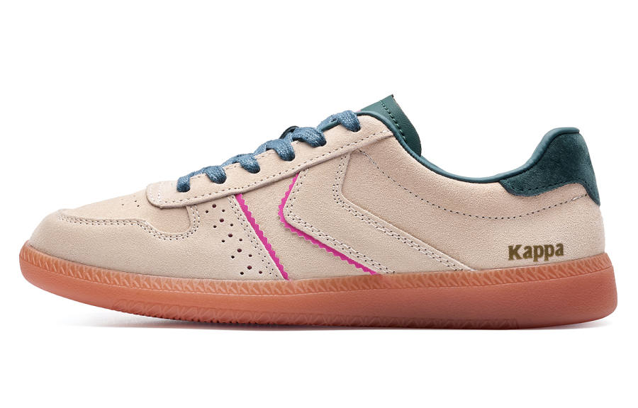 Kappa Back to Back Slip Resistant Abrasion Resistant Low top Skateboard Shoes Women's Gray Khaki