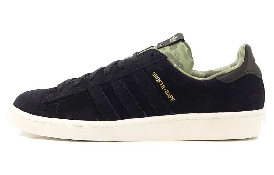 Adidas Originals Campus Undefeated x A Bathing Ape x Campus Adidas Originals 80s 'Black'