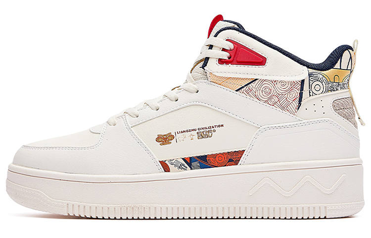 361° High top Skateboard Shoes Men's White Blue