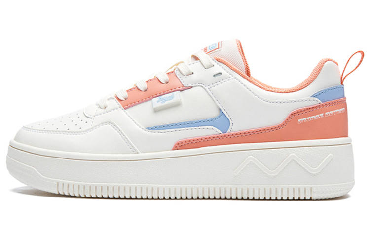361° Slip Resistant Abrasion Resistant Low top Skateboard Shoes Women's White Pink