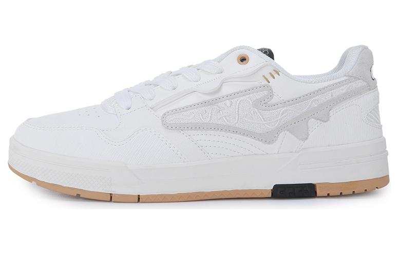 Erke No Pair Wear resistant And Lightweight Low top Skateboard Shoes Women's White Yellow
