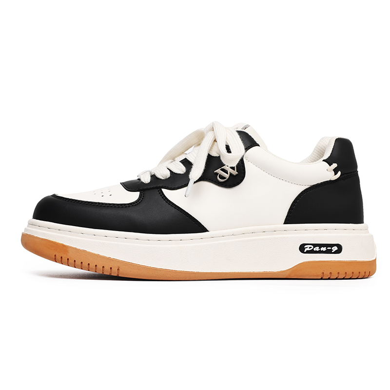 Angelmix Angelmi Slip Resistant, Abrasion Resistant, Breathable Low top Skateboard Shoes Unisex Black White