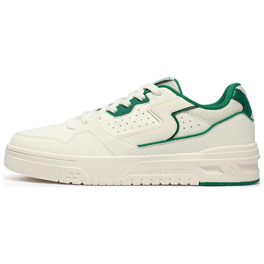 361° Abrasion Resistant Slip Resistant Abrasion Resistant Slip Resistant Low top Skateboard Shoes Men's White Green