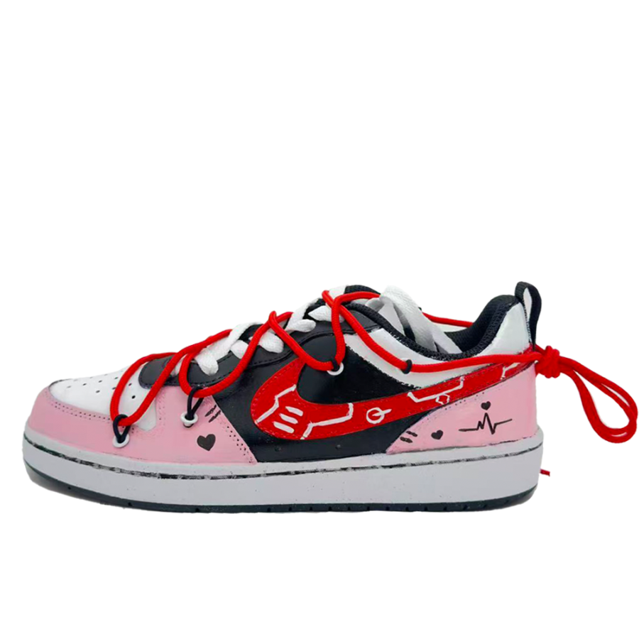 Nike Nike Court Borough Heartbeat Cushioning, Wear Resistant Low top Skateboard Shoes Women's Pink