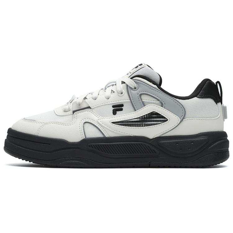 FILA FUSION BANK II Synthetic Leather Slip Resistant And Breathable Low top Skateboard Shoes Women's White