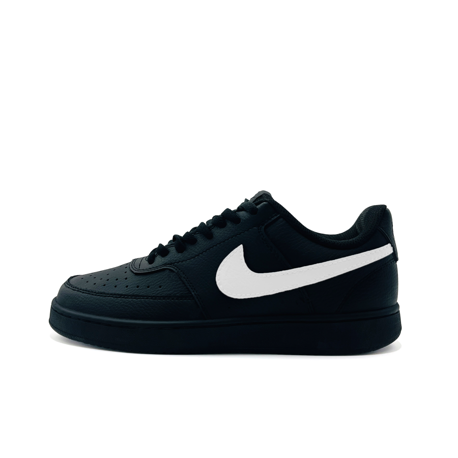 Nike Nike Court Vision White Tears Slip Resistant Abrasion Resistant Low top Skateboard Shoes Unisex Black White