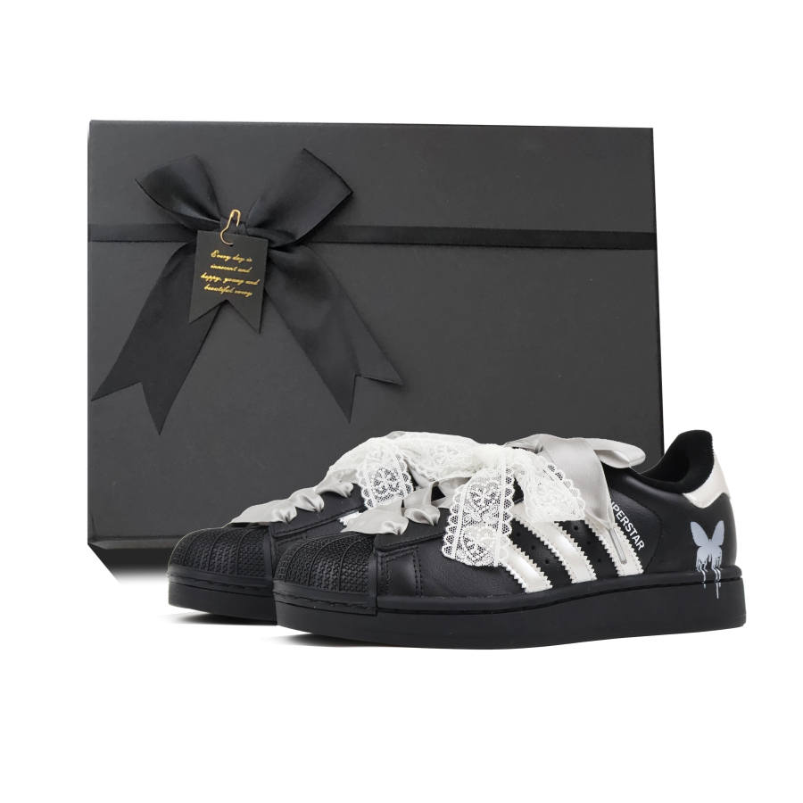 Adidas Originals SUPERSTAR Skateboard Shoes Unisex Low Top Black