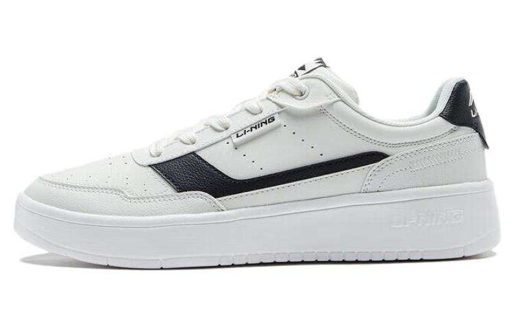Li-Ning Li Ning Qingyi Non slip Lightweight Low top Skateboard Shoes Men's White Black