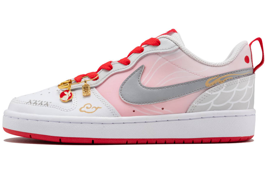 Nike Nike Court Borough 2 Abrasion Resistant Low top Skateboard Shoes Women's Red