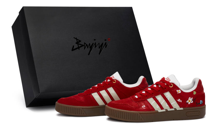 Adidas Neo D PAD 811 Manufacturing, Sweetheart With Floral Velvet, Special Shoe Box Slip Resistant Low top