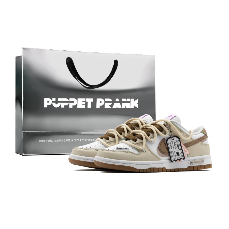 Nike Nike Dunk Slip Resistant Low top Skateboard Shoes Women's Beige