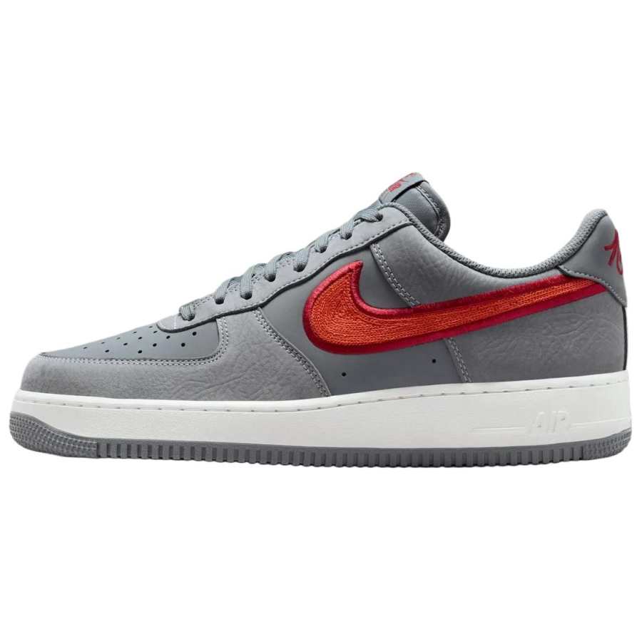 Nike Nike Air Force 1 Breathable Skateboard Shoes Men's Gray