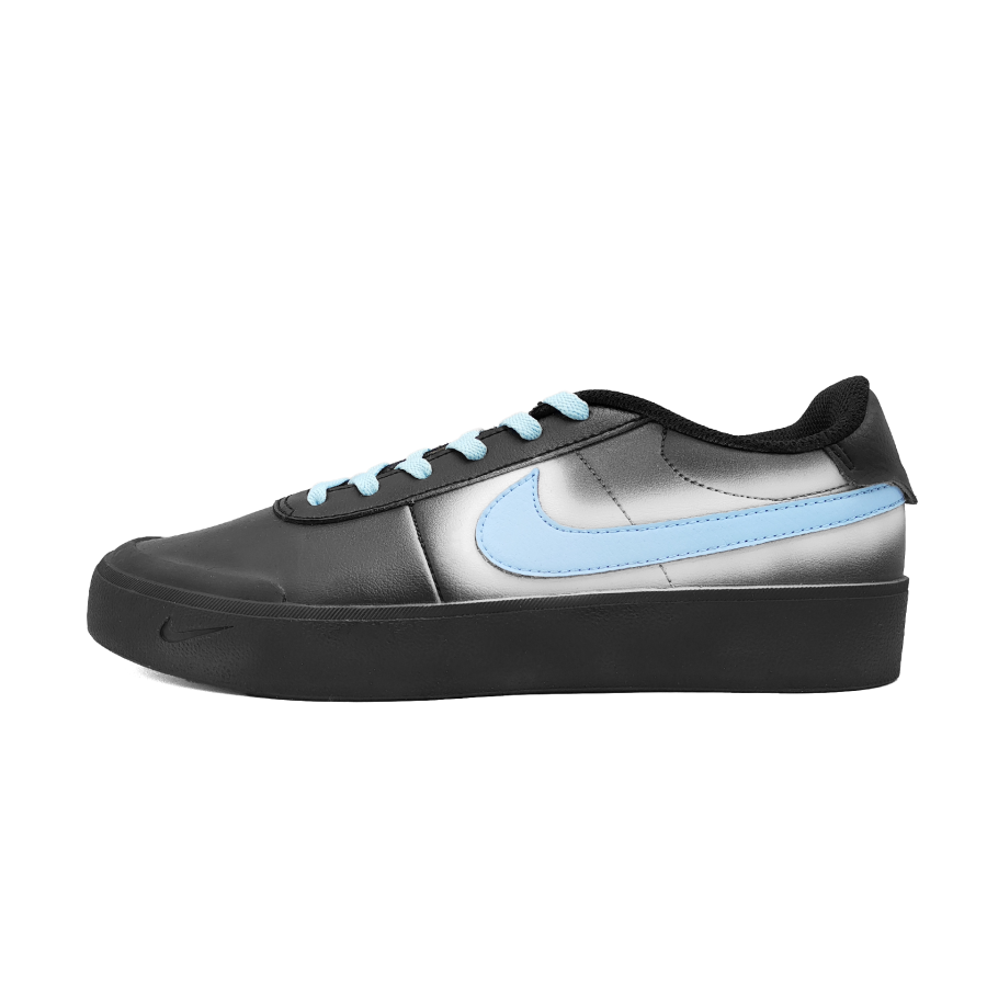 Nike Nike Court Shot Leather Abrasion Resistant Abrasion Resistant Low top Skateboard Shoes Unisex Blue White