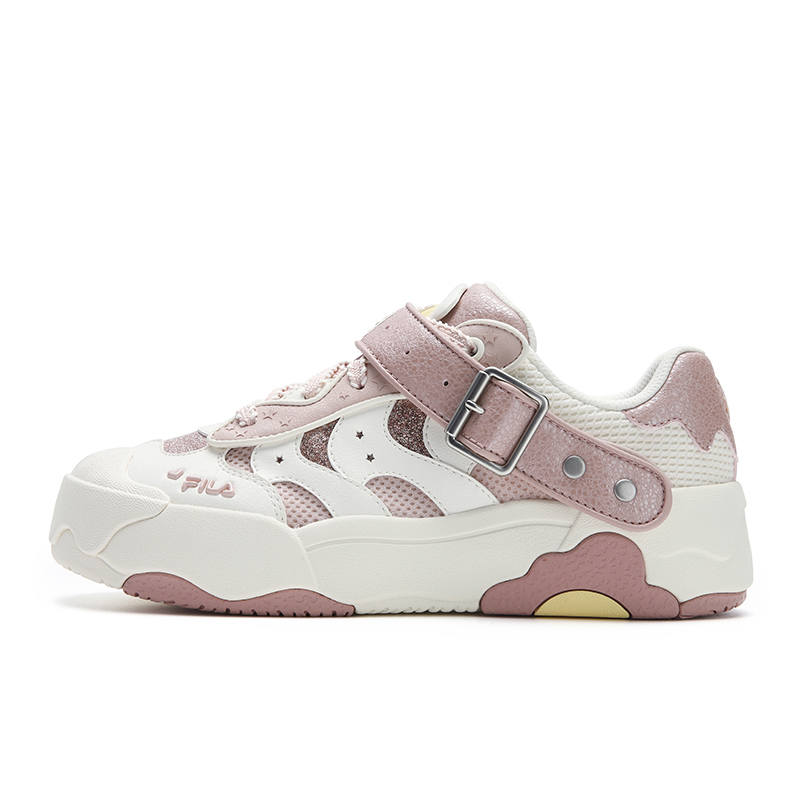 FILA OMELETTE Egg Bag Shoes Low top Skateboard Shoes Women's White Pink