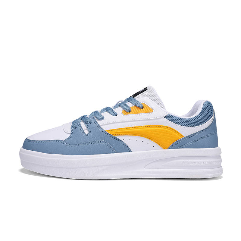 361° Abrasion Resistant Lightweight Wear resistant And Lightweight Low top Skateboard Shoes Men's White Blue