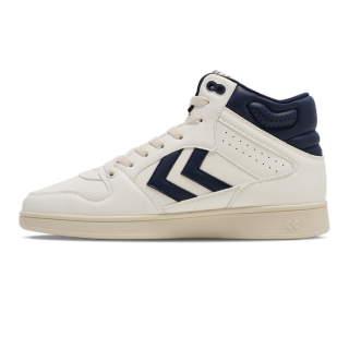 Hummel Slip Resistant Abrasion Resistant High top Skateboard Shoes Unisex White