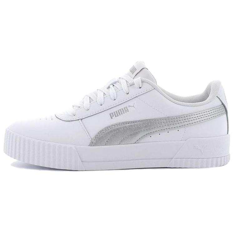 PUMA Carina Leather 'White Grey' Women's