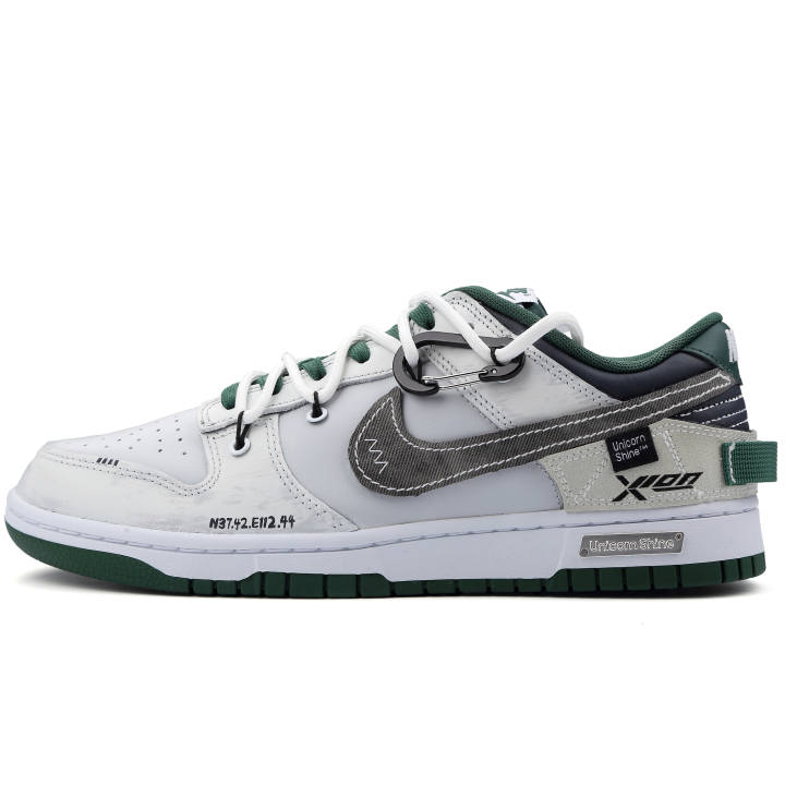 Nike Nike Dunk Rayquaza Green Blade Slip Resistant Low top Skateboard Shoes Unisex Gray Green