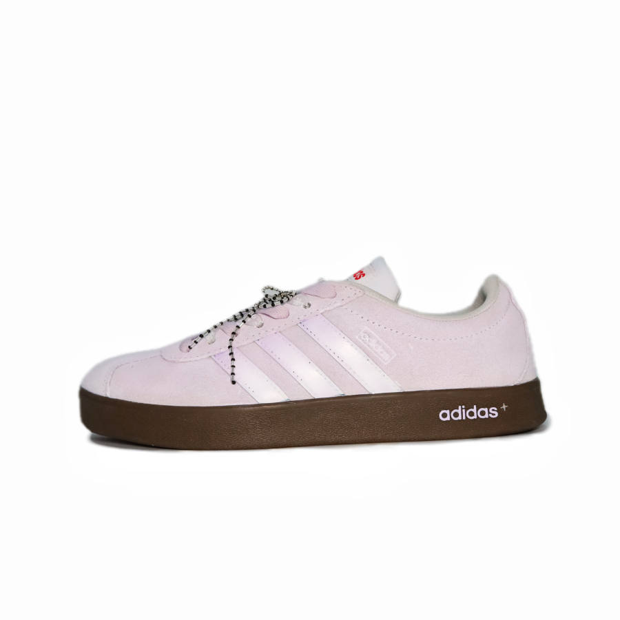 Adidas Neo VL Court 2.0 Coverage Abrasion Resistant Low top Skateboard Shoes Unisex Purple Pink