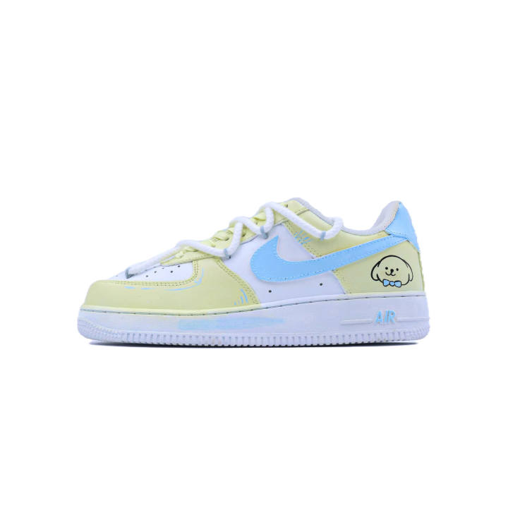 Nike Nike Air Force 1 Singularity, Cute Puppy Yellow Cow Leather Cushioning Abrasion Resistant Cushioning, Wear Resistant