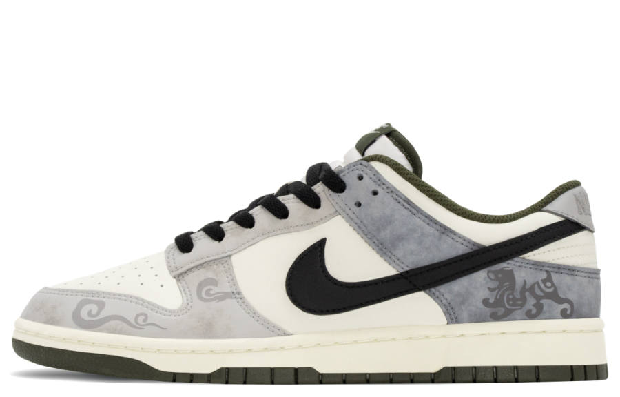 Nike Nike Dunk Chinese Style, The Source Of Simplicity Abrasion Resistant Abrasion Resistant Low top Skateboard Shoes Men's