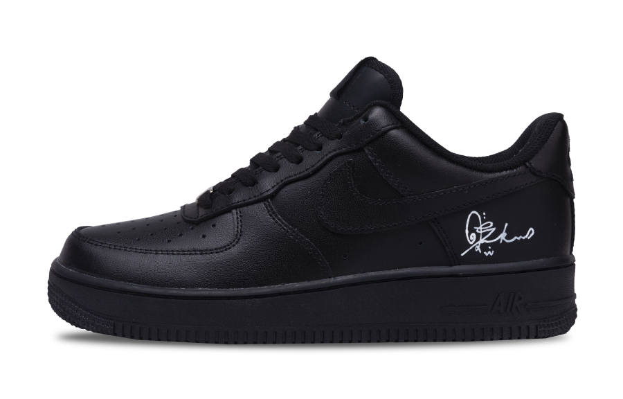 Nike Nike Air Force 1 Abrasion Resistant Low top Skateboard Shoes Unisex Black
