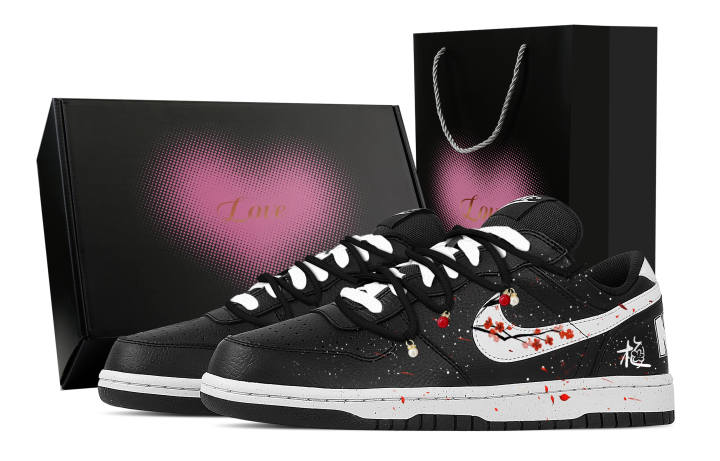 Nike Nike Big Dark Fragrance Abrasion Resistant Breathable Low top Skateboard Shoes Men's Black