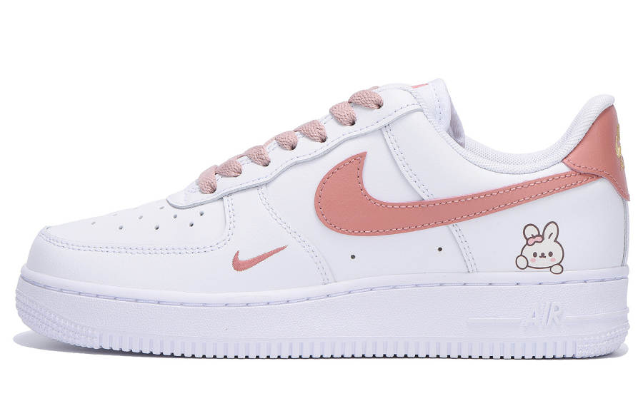 Nike Nike Air Force 1 Low top Skateboard Shoes Women's Pink White