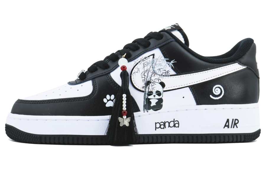 Nike Nike Air Force 1 Linyi Bamboo SDS Low top Skateboard Shoes Unisex Black White