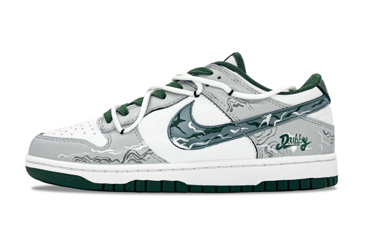 Nike Nike Dunk Lightweight And Breathable Low top Skateboard Shoes Unisex White