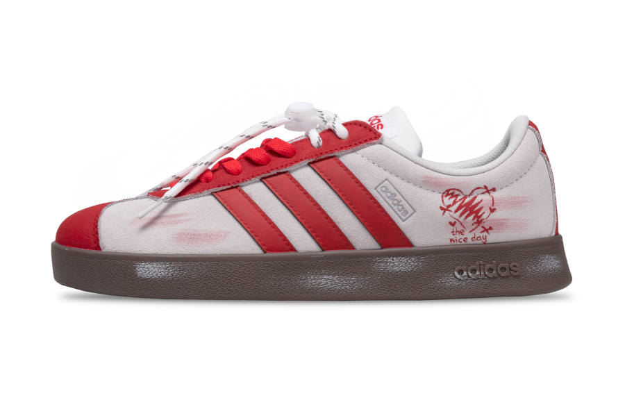 Adidas Neo VL Court 2.0 Low top Skateboard Shoes Unisex Red White