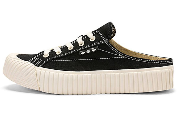 Kappa Lightweight Breathable Lightweight And Breathable Low top Skateboard Shoes Unisex Black