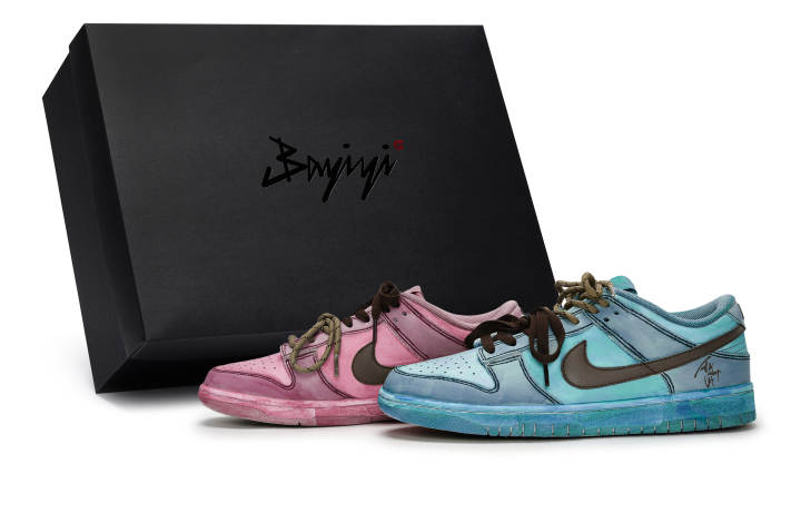 Nike Nike Dunk 811 Manufacturing, Blueberry Cannelle, Special Shoe Box Abrasion Resistant Low top Skateboard Shoes Men's