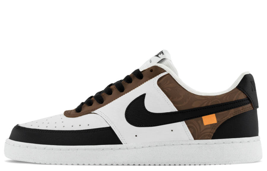 Nike Nike Court Vision 1 Baroque Cushioning Low top Skateboard Shoes Men's Black Brown