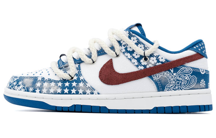 Nike Nike Dunk Low top Skateboard Shoes Men's White Blue