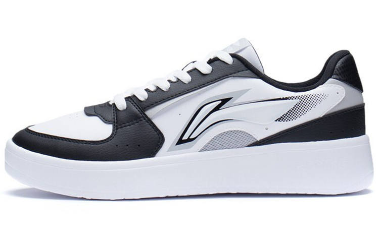 Li-Ning Li Ning Galaxy Slip Resistant, Abrasion Resistant, Lightweight Low top Skateboard Shoes Men's White Black