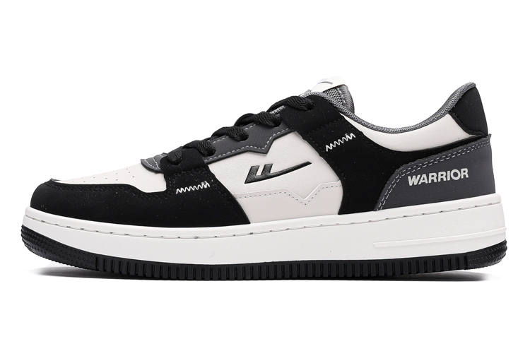 WARRIOR WARRIOR Low top Skateboard Shoes Unisex White Black