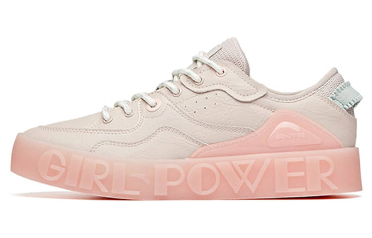 Anta Life Collection Slip Resistant Abrasion Resistant Low top Skateboard Shoes Women's Pink