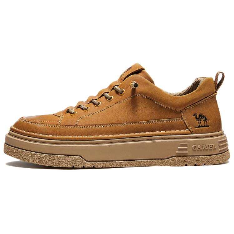 CAMEL Classic Vintage Abrasion Resistant Height Increasing Low top Skateboard Shoes Men's