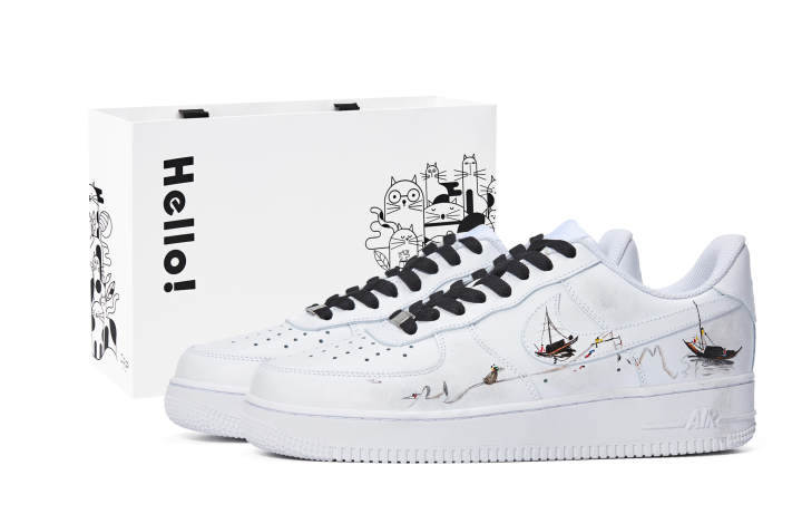 Nike Nike Air Force 1 Abrasion Resistant Abrasion Resistant Low top Skateboard Shoes Men's White
