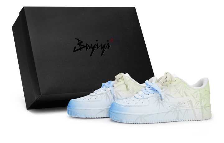 Nike Nike Air Force 1 Skateboard Shoes Unisex Low Top White/Beige Yellow/Blue
