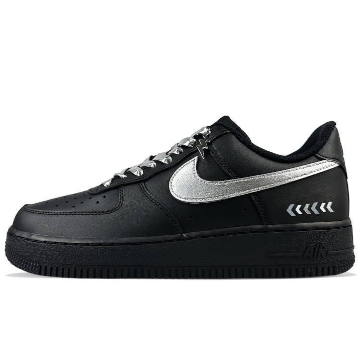 Nike Nike Air Force 1 Abrasion Resistant Abrasion Resistant Low top Skateboard Shoes Unisex Black