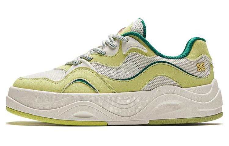 Anta Seaweed Spring Low top Skateboard Shoes Women's White Green