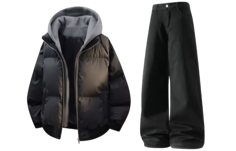 X1617 Casual Sportswear Unisex Hooded Thickened And Fleece Lined