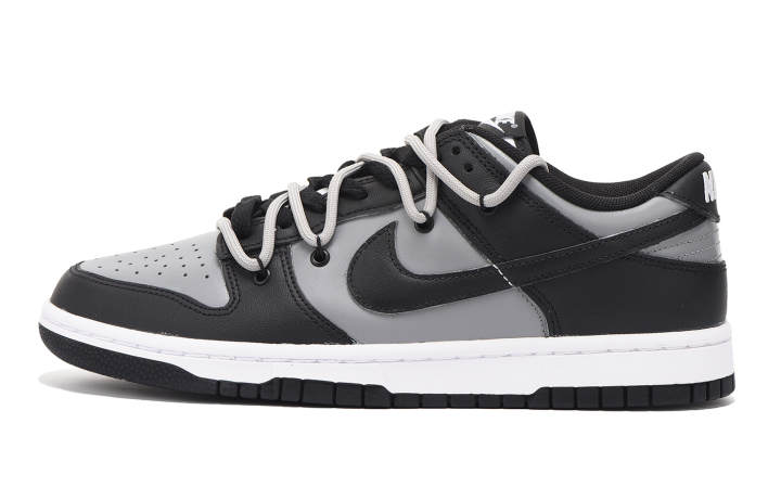 Nike Nike Dunk Slip Resistant Abrasion Resistant Low top Skateboard Shoes Unisex Black Gray