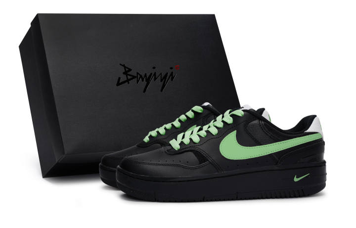 Nike Nike Gamma Force Abrasion Resistant Abrasion Resistant Low top Skateboard Shoes Women's Black Green