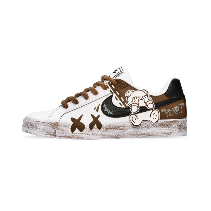Nike Nike Court Royale Low top Skateboard Shoes Men's Black White Brown
