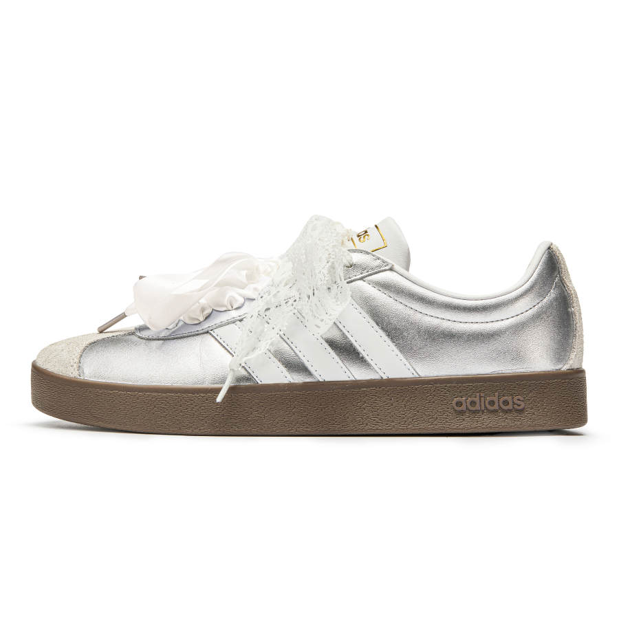 Adidas Adidas VL COURT 2.0 Low top Skateboard Shoes Unisex Silver White
